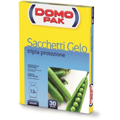 DOMOPAK SACCHETTI PER ALIMENTI GELO PICCOLI 30PZ