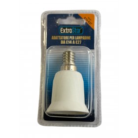 EXSTRASTAR ADATTATORE PER LAMPADINE DA E14 A E27 ART. E14-E27 EXSTRASTAR ADATTATORE PER LAMPADINE DA E14 A E27 ART. E14-E27