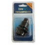 EXSTRASTAR PORTALAMPADA E14 CON FERMO MOD. Z40W NERO