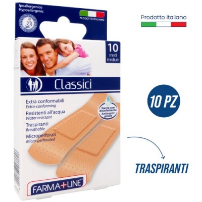 FARMALINE CEROTTI MEDI TRASPIRANTI CM. 7x2 PZ. 10