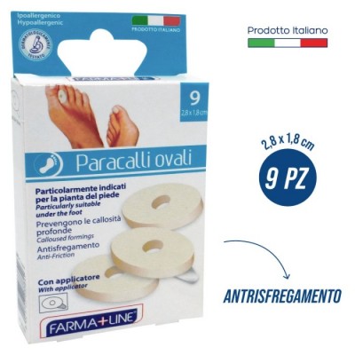 FARMALINE CEROTTI PARACALLI OVALI FEET PZ. 9