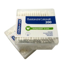 FARMALINE COTTON FIOC BASTONCINI DI COTONE PZ. 200 FARMALINE COTTON FIOC BASTONCINI DI COTONE PZ. 200