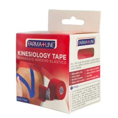 FARMALINE SPORT KENESIOLOGY TAPE BENDAGGIO ADESIVO ELASTICO MT. 5x5CM.