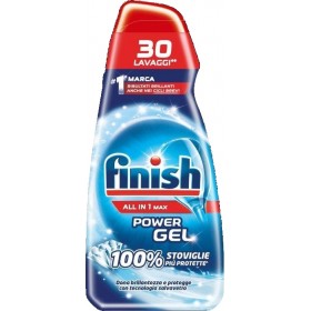 FINISH POWER GEL DETERGENTE PER LAVASTOVIGLIE ALL IN 1 MAX BRILLANTEZZA 600ML FINISH POWER GEL DETERGENTE PER LAVASTOVIGLIE ALL IN 1 MAX BRILLANTEZZA 600ML