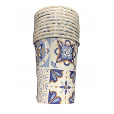 IRGE BICCHIERI DI CARTA MODELLO MAIOLICA CC. 250 PZ. 10