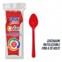 IRGE CUCCHIAINO IN PLASTICA PP ROSSO PZ. 20