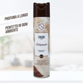 IRGE DEODORANTE AMBIENTE SPRAY ANTISMOKE ML. 300 IRGE DEODORANTE AMBIENTE SPRAY ANTISMOKE ML. 300