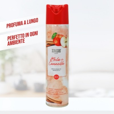 IRGE DEODORANTE AMBIENTE SPRAY MELA E CANNELLA ML. 300