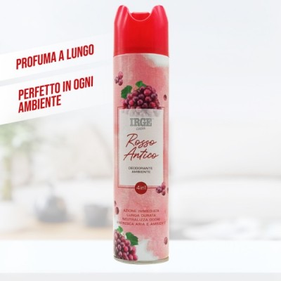 IRGE DEODORANTE AMBIENTE SPRAY ROSSO ANTICO ML. 300