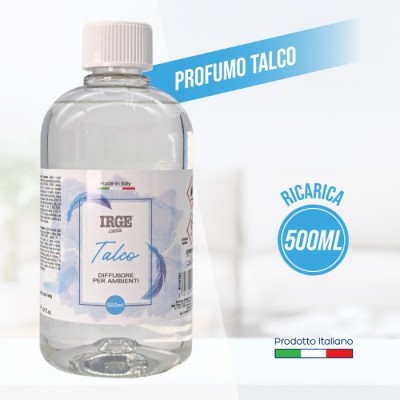 IRGE DIFFUSORE RICARICA PROFUMO AMBIENTE TALCO ML. 500