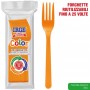 IRGE FORCHETTA DI PLASTICA PP ORANGE PZ. 20