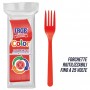 IRGE FORCHETTA IN PLASTICA PP ROSSA PZ. 20