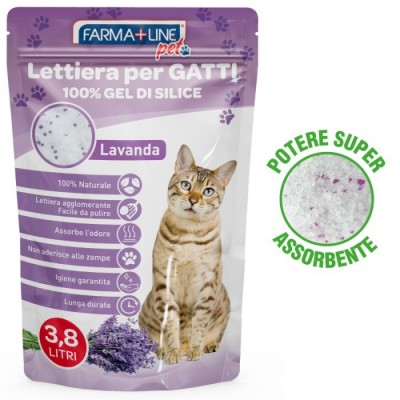 IRGE LETTIERA GATTI LAVANDA GEL DI SILICE LT. 3,8