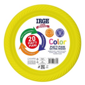 IRGE PIATTI DI PLASTICA PIANI YELLOW PZ. 20 IRGE PIATTI DI PLASTICA PIANI YELLOW PZ. 20