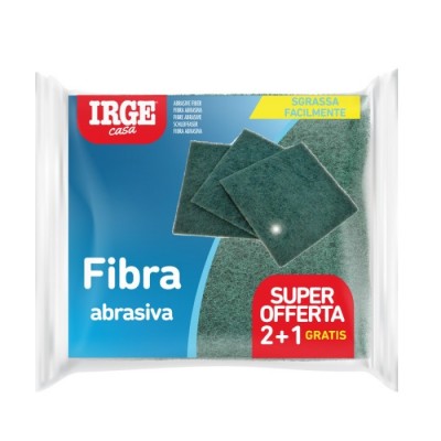 IRGE SPUGNA ABRASIVI IN FIBRA PULINET PZ. 3