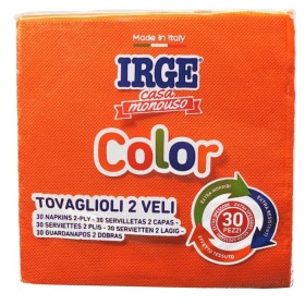 IRGE TOVAGLIOLI DI CARTA 2 VELI CM. 33x33 ARANCIONE PZ. 30 IRGE TOVAGLIOLI DI CARTA 2 VELI CM. 33x33 ARANCIONE PZ. 30