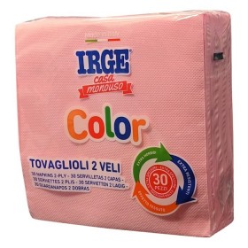 IRGE TOVAGLIOLI DI CARTA 2 VELI CM. 33x33 ROSA PZ. 30 IRGE TOVAGLIOLI DI CARTA 2 VELI CM. 33x33 ROSA PZ. 30