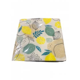 IRGE TOVAGLIOLI DI CARTA MODELLO LIMONI CM. 33x33 PZ. 20 IRGE TOVAGLIOLI DI CARTA MODELLO LIMONI CM. 33x33 PZ. 20