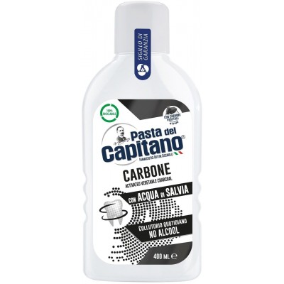 PASTA DEL CAPITANO COLLUTORIO PER GENGIVE DENTI CARBONE 400ML