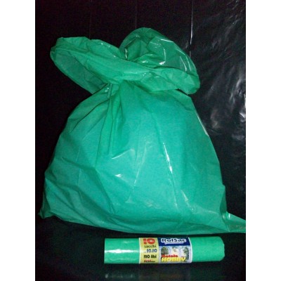 ROLSAC PROFESSIONAL SACCO NETTEZZA ROBUSTO VERDE CM. 70x100 10 PEZZI