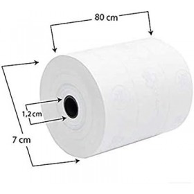 ROTOLO TERMICO PER REGISTRATORE CASSA 80X80M BPA FREE ROTOLO TERMICO PER REGISTRATORE CASSA 80X80M BPA FREE