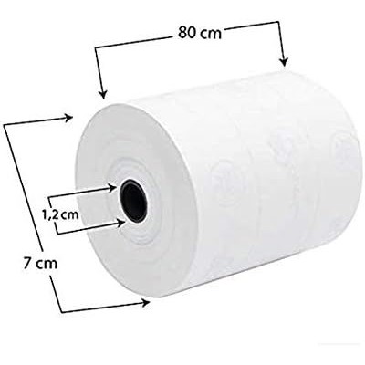 ROTOLO TERMICO PER REGISTRATORE CASSA 80X80M BPA FREE