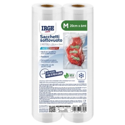 SACCHI ROTOLO PER SOTTOVUOTO CM. 20x3 mt.