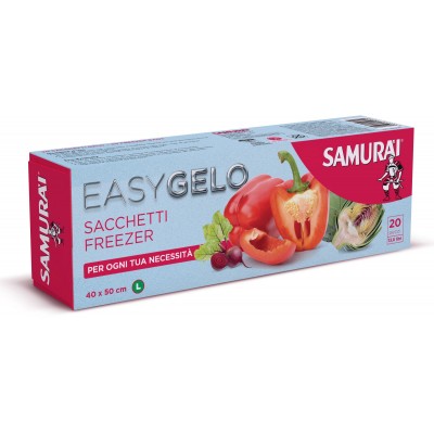 SAMURAI EASY GELO SACCHETTI FREEZER IN ROTOLO L 40x50 CM. PZ. 20
