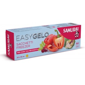 SAMURAI EASY GELO SACCHETTI FREEZER IN ROTOLO S CM. 20x35 PEZZI 60 SAMURAI EASY GELO SACCHETTI FREEZER IN ROTOLO S CM. 20x35 PEZZI 60