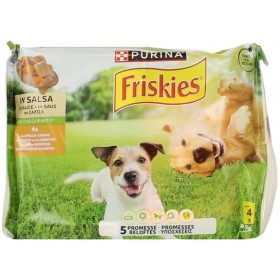 FRISKIES BOCCONCINI PER CANE IN SALSA CANE POLLO E CAROTE 4X85GR FRISKIES BOCCONCINI PER CANE IN SALSA CANE POLLO E CAROTE 4X85GR