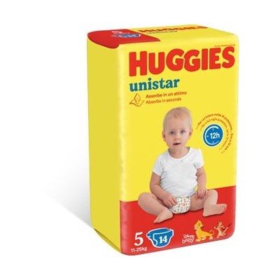 HUGGIES UNISTAR PANNOLINI 5 (11-25KG) 14