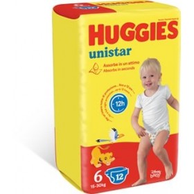 HUGGIES UNISTAR PANNOLINI 6 EXTRALARGE 14PZ HUGGIES UNISTAR PANNOLINI 6 EXTRALARGE 14PZ