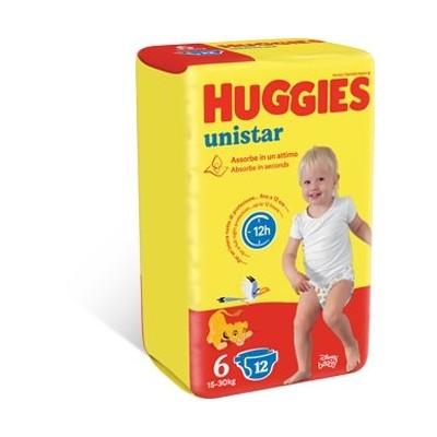 HUGGIES UNISTAR PANNOLINI 6 EXTRALARGE 14PZ