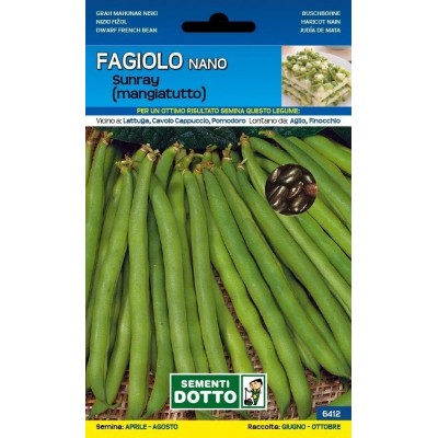 SEMI DI FAGIOLO NANO MANGIATUTTO SUNRAY GR. 250