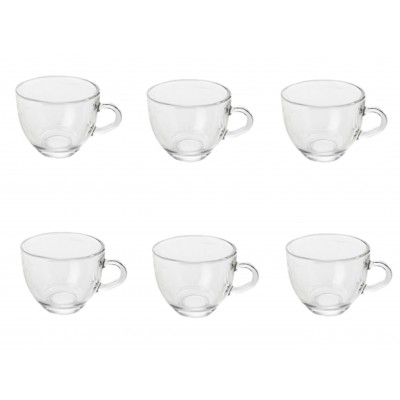 SET 6 TAZZINE IN VETRO PER CAFFE 85 ML