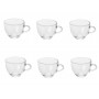 SET 6 TAZZINE IN VETRO PER CAFFE 85 ML