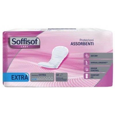 SOFFISOF EXTRA ASSORBENTI PER INCONTINENZA 10 PEZZI