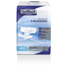 SOFFISOF PLUS PANNOLONI A MUTANDINA LARGE 15 PEZZI SOFFISOF PLUS PANNOLONI A MUTANDINA LARGE 15 PEZZI
