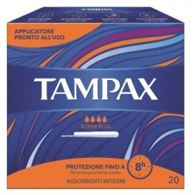 TAMPAX ASSORBENTI INTERNI SUPER PLUS 20 PEZZI TAMPAX ASSORBENTI INTERNI SUPER PLUS 20 PEZZI