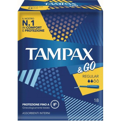 TAMPAX & GO REGULAR 18 TAMPONI
