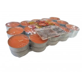 TEA-LIGHT CANDELE PROFUMATE ARANCIA E LIMONE PZ. 30 TEA-LIGHT CANDELE PROFUMATE ARANCIA E LIMONE PZ. 30