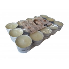 TEA-LIGHT CANDELE PROFUMATE FIORI DI COTONE PZ. 30 TEA-LIGHT CANDELE PROFUMATE FIORI DI COTONE PZ. 30
