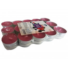 TEA-LIGHT CANDELE PROFUMATE FRUTTI DI BOSCO PZ. 30 TEA-LIGHT CANDELE PROFUMATE FRUTTI DI BOSCO PZ. 30