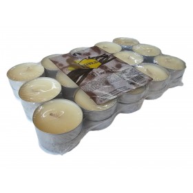TEA-LIGHT CANDELE PROFUMATE VANIGLIA PZ. 30 TEA-LIGHT CANDELE PROFUMATE VANIGLIA PZ. 30