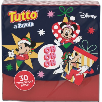 TENDERLY TUTTO A TAVOLA TOVAGLIOLI DI CARTA DISNEY NATALE 30 PEZZI