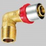 TIEMME RACCORDO CURVO MASCHIO A PRESSARE 16 x 1/2 POLL.