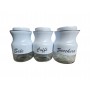TRIS BARATTOLI BIANCO/ARGENTO 500 ML