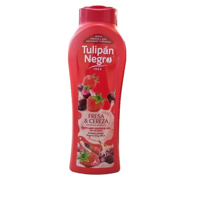 TULIPAN NEGRO BAGNOSCHIUMA FRESA & CEREZA 650 ML