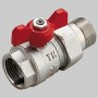 VALVOLA A SFERA PASSAGGIO TOTALE F CON BOCCHETTONE A FARFALLA 3/4 DN 20 PN 40