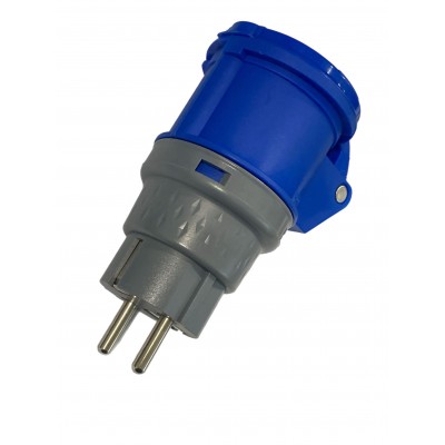 VB-ELECTRIC ADATTATORE PRESA INDUSTRIALE 2 POLI E 16A 230V CON SCHUKO 16A